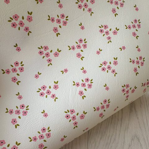 Sweet Deep Pink Blossoms Leatherette