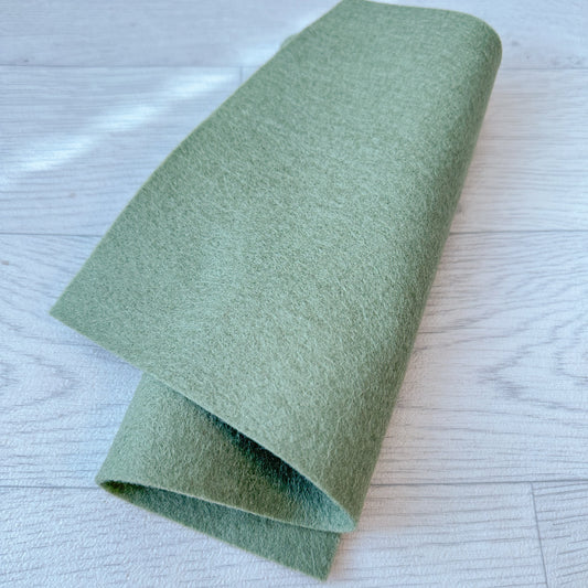 Sage Green 100% Merino Wool Felt