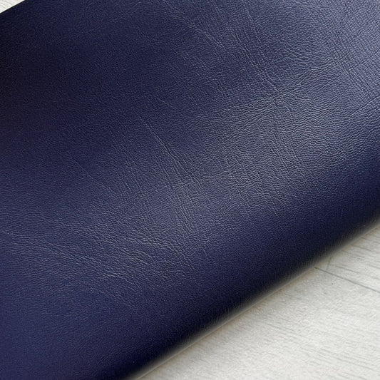 Deep Navy Faux Leather