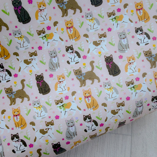 Cat Lover Faux Leather Sheet