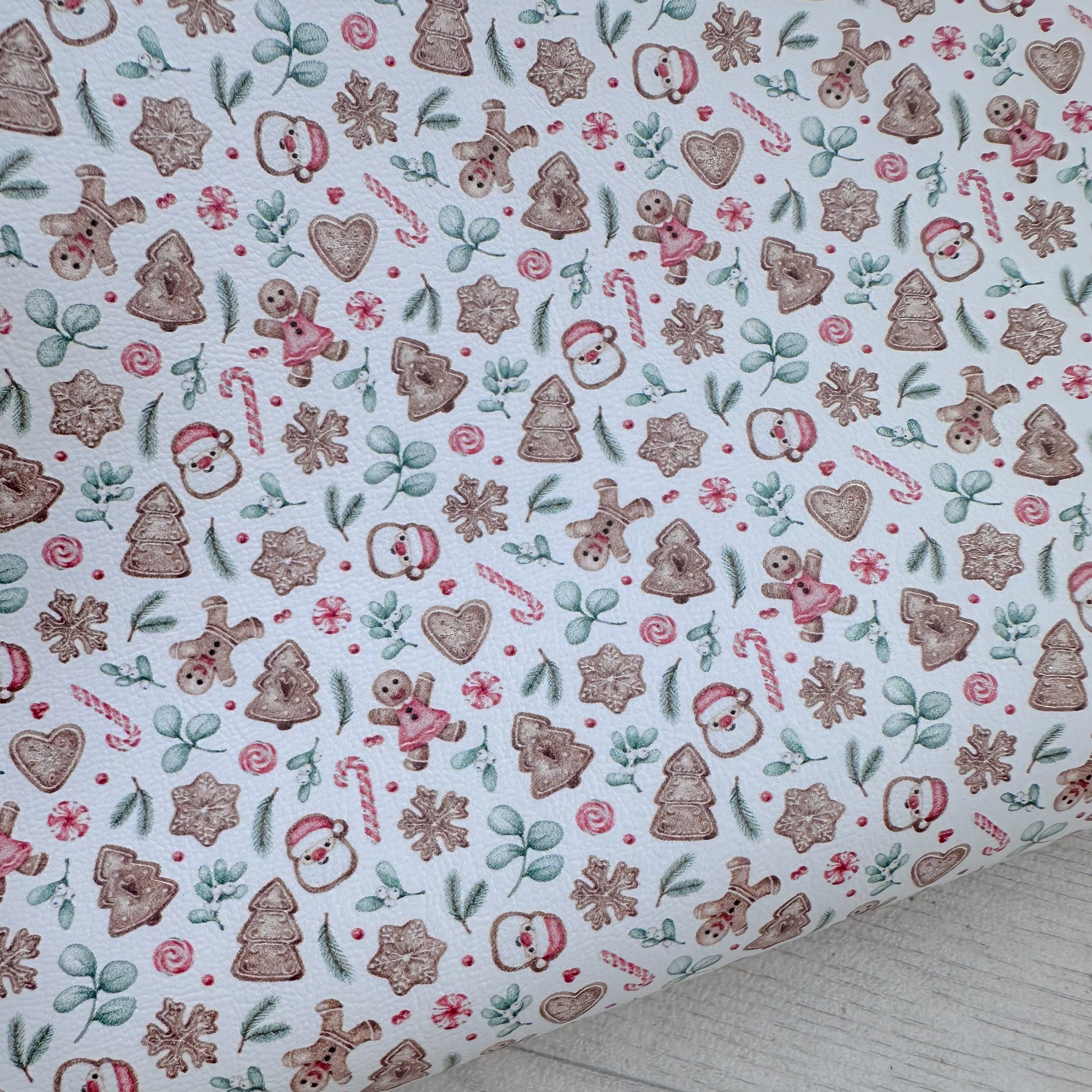 Gingerbread & Foliage Leatherette