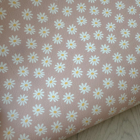Daisy’s On Dusky Pink Leatherette