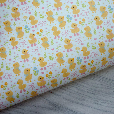 Wellie Boot Ducks Leatherette