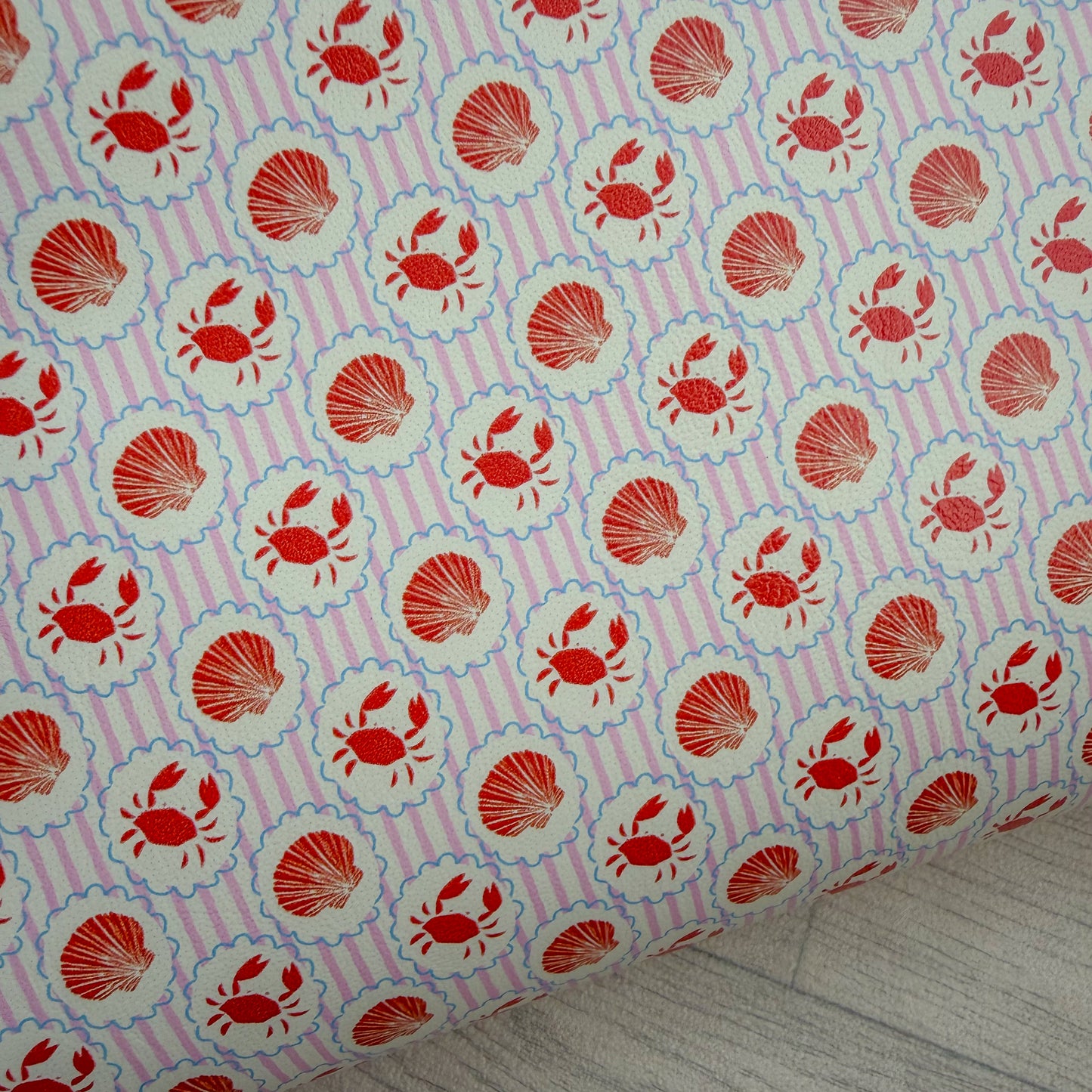 Crabs & Shells Leather Sheet