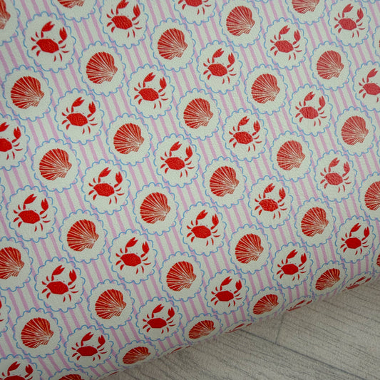 Crabs & Shells Leather Sheet