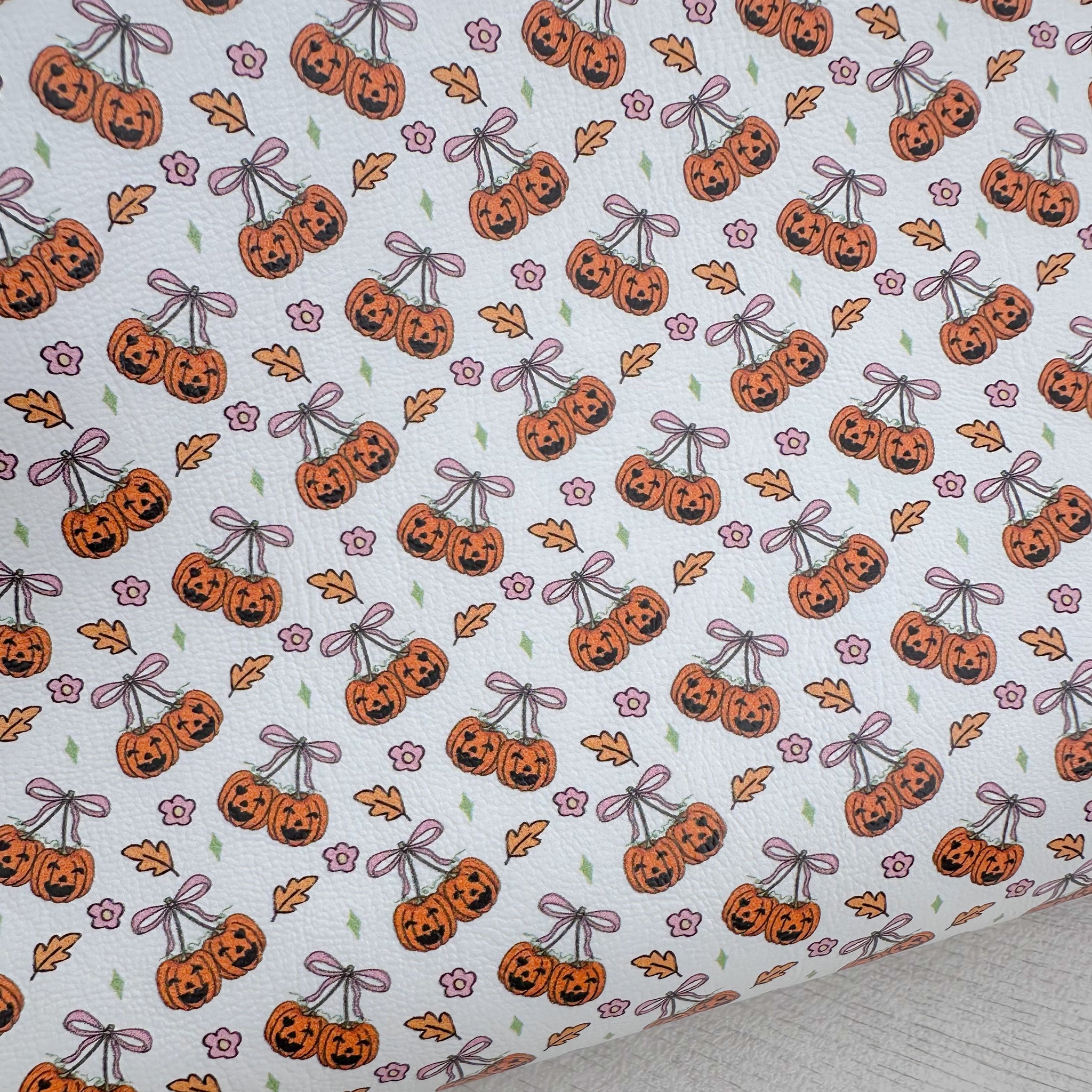 Cherry Pumpkins Leatherette