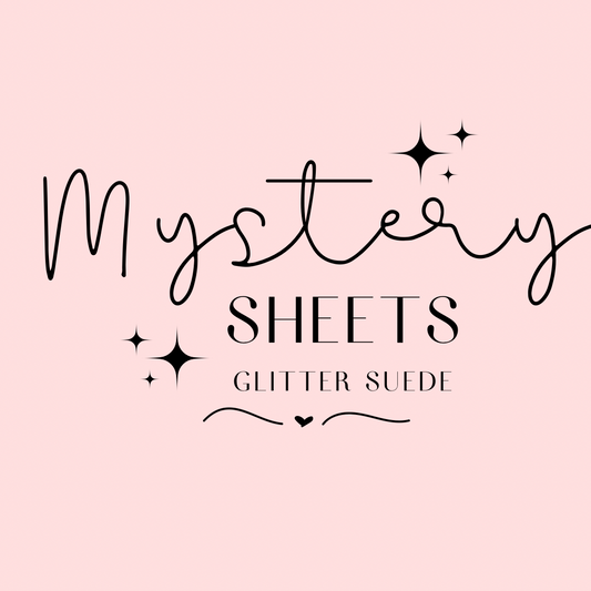 Glitter Suede Solid Colour Mystery Faux A4 Sheet