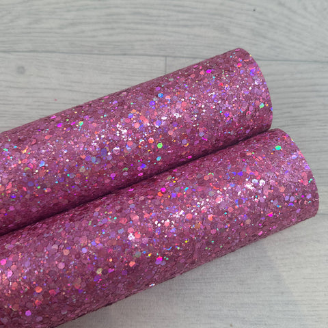 Extra Chunky Hologram Hot Pink Chunky Glitter