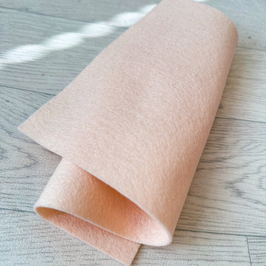 Barely Pink 100% Merino Wool Felt