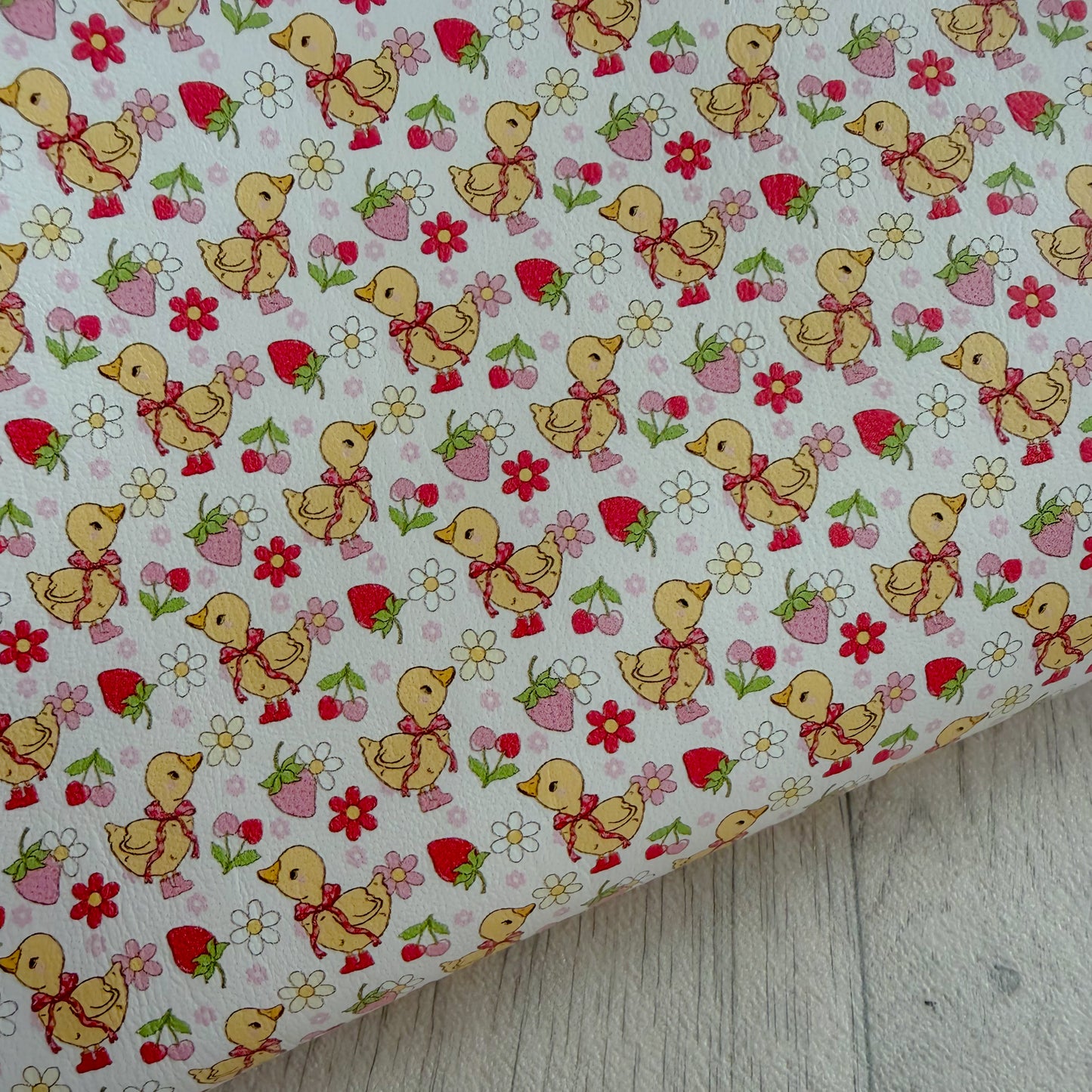 Strawberry Ducks Leatherette