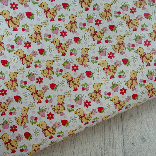 Strawberry Ducks Leatherette