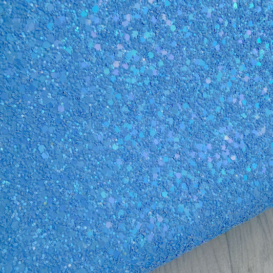 Summer Blue Chunky Glitter Sheet *new shade*