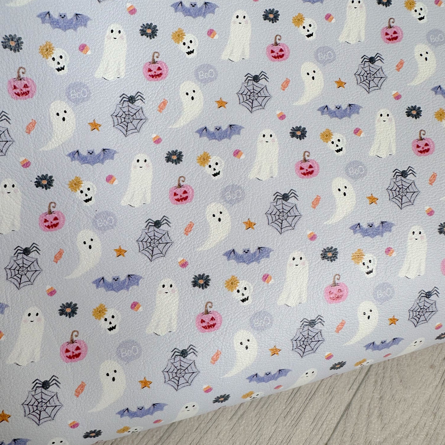Cute Halloween Lilac Leatherette