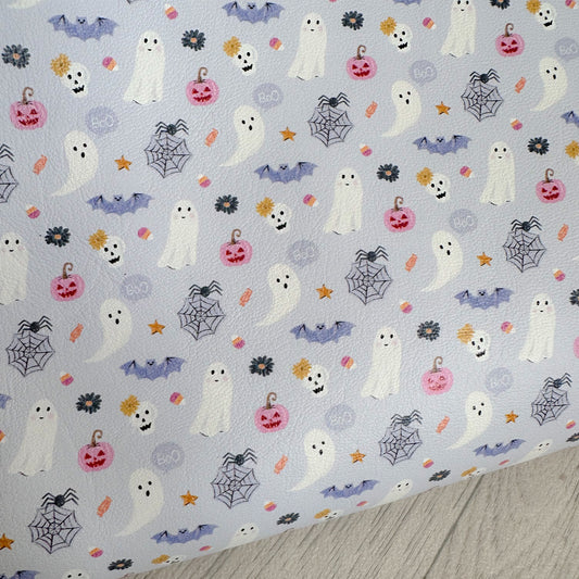 Cute Halloween Lilac Leatherette