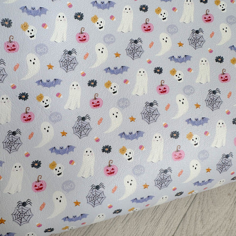 Cute Halloween Lilac Leatherette