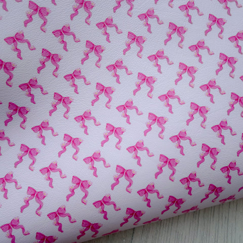 Daisy Bows Faux Leather