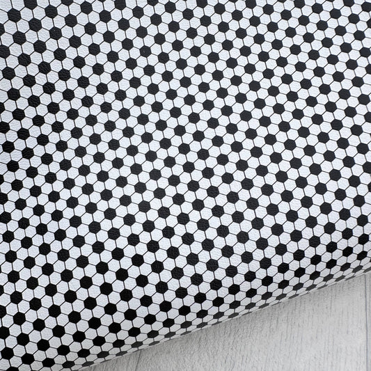 Football Pattern Faux Leather Sheet