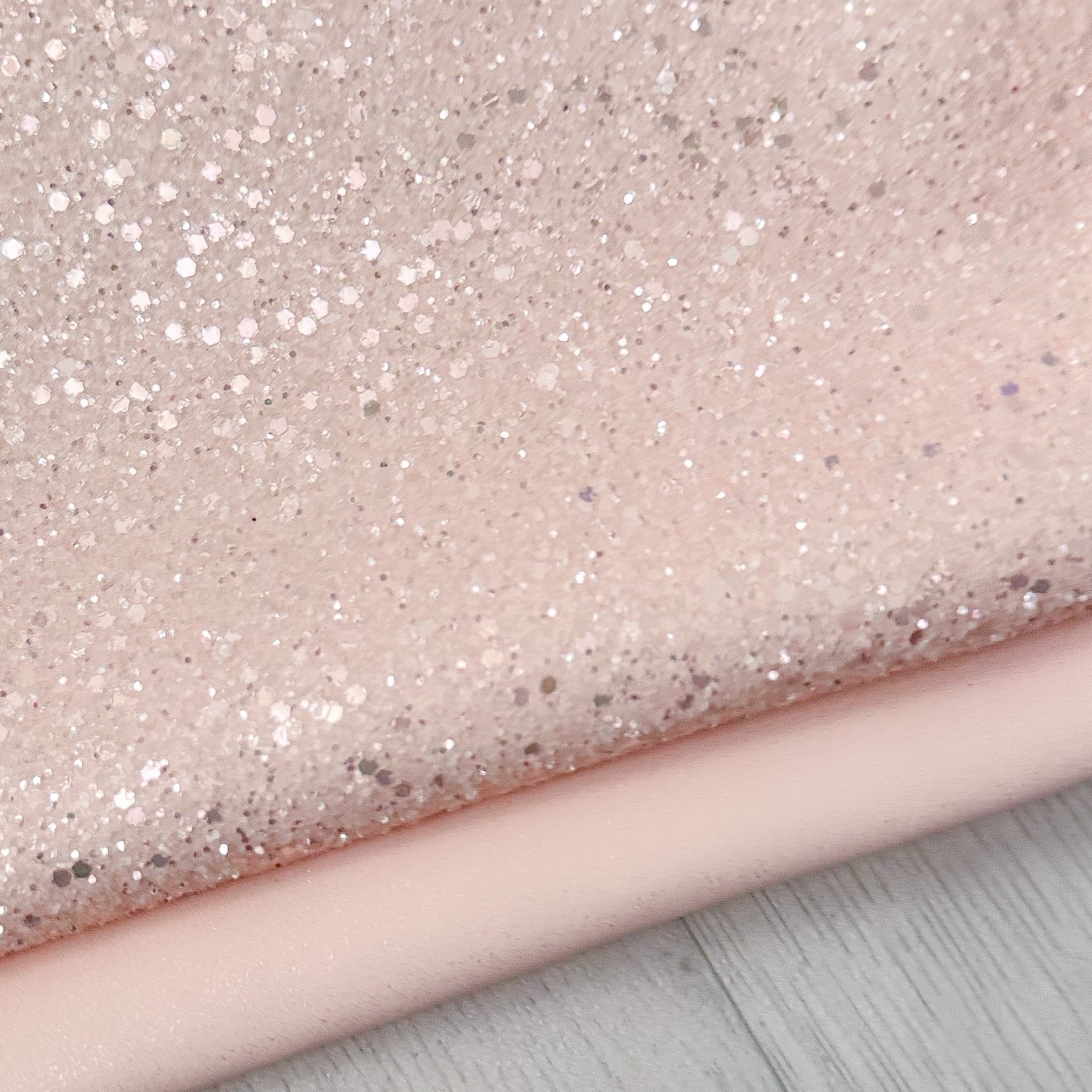 Peach Sugar Glitter & Suede Duo