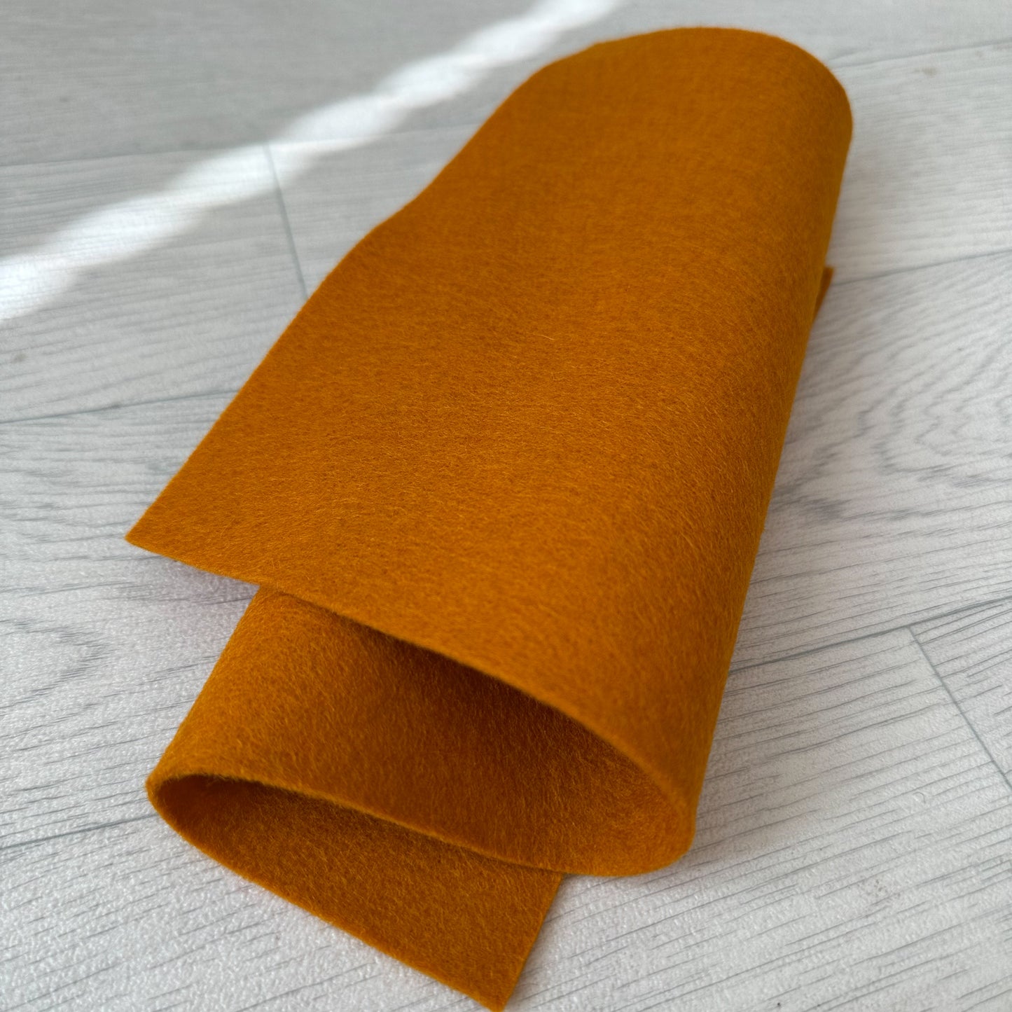 Burnt Orange 100% Merino Wool Felt