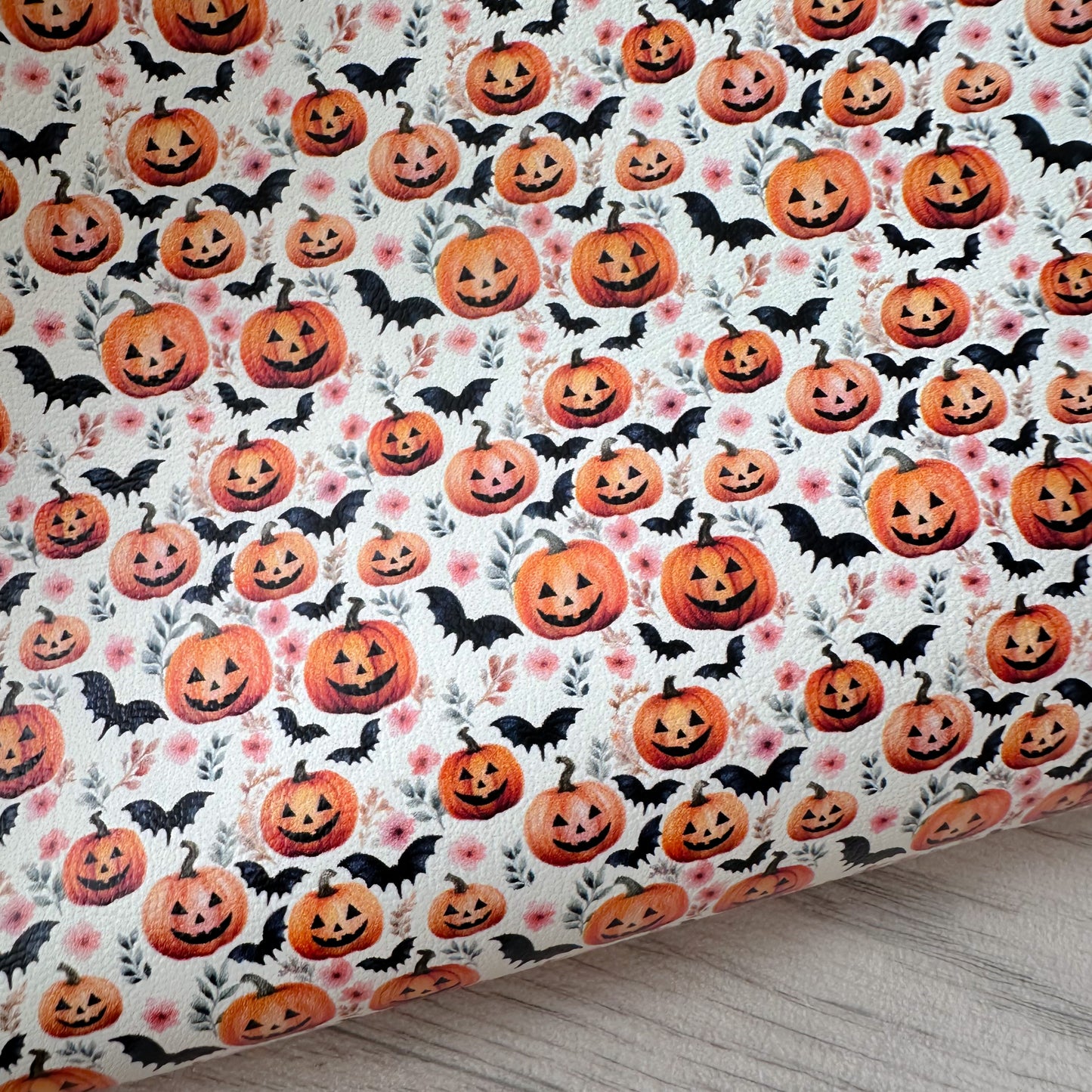 Jack-o’-lanterns & Bats Leatherette