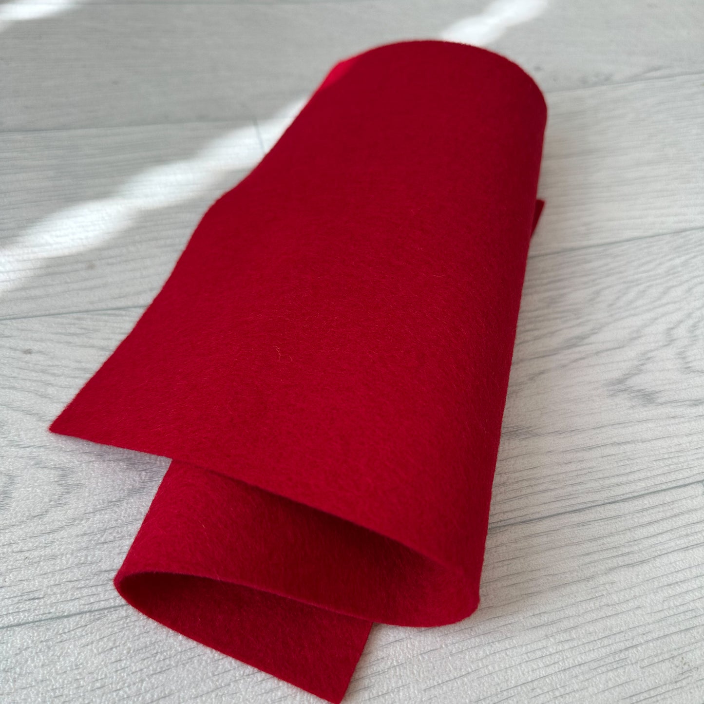 Cranberry Red 100% Merino Wool Felt