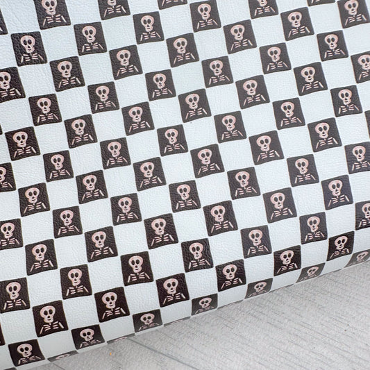 Checked Skeleton Leatherette