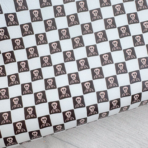 Checked Skeleton Leatherette