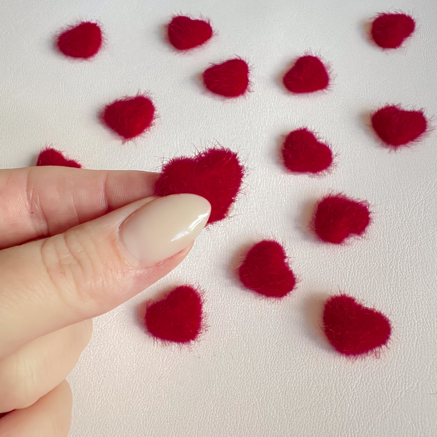 Fluffy Red Hearts