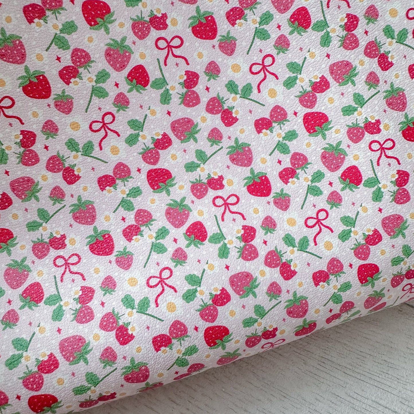Fancy Strawberry Leatherette
