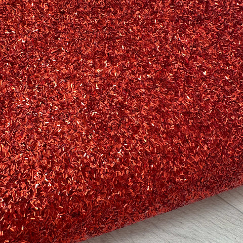 Red Tinsel Chunky Glitter