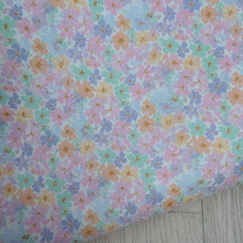 Pastel Petal Faux Leather