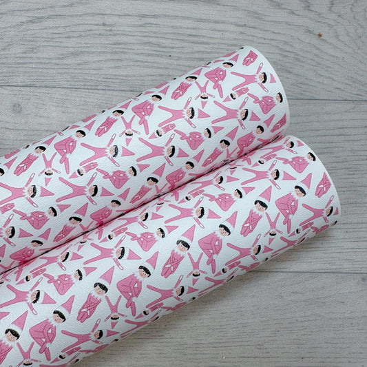 Pink Santa’s Little Helper Leatherette