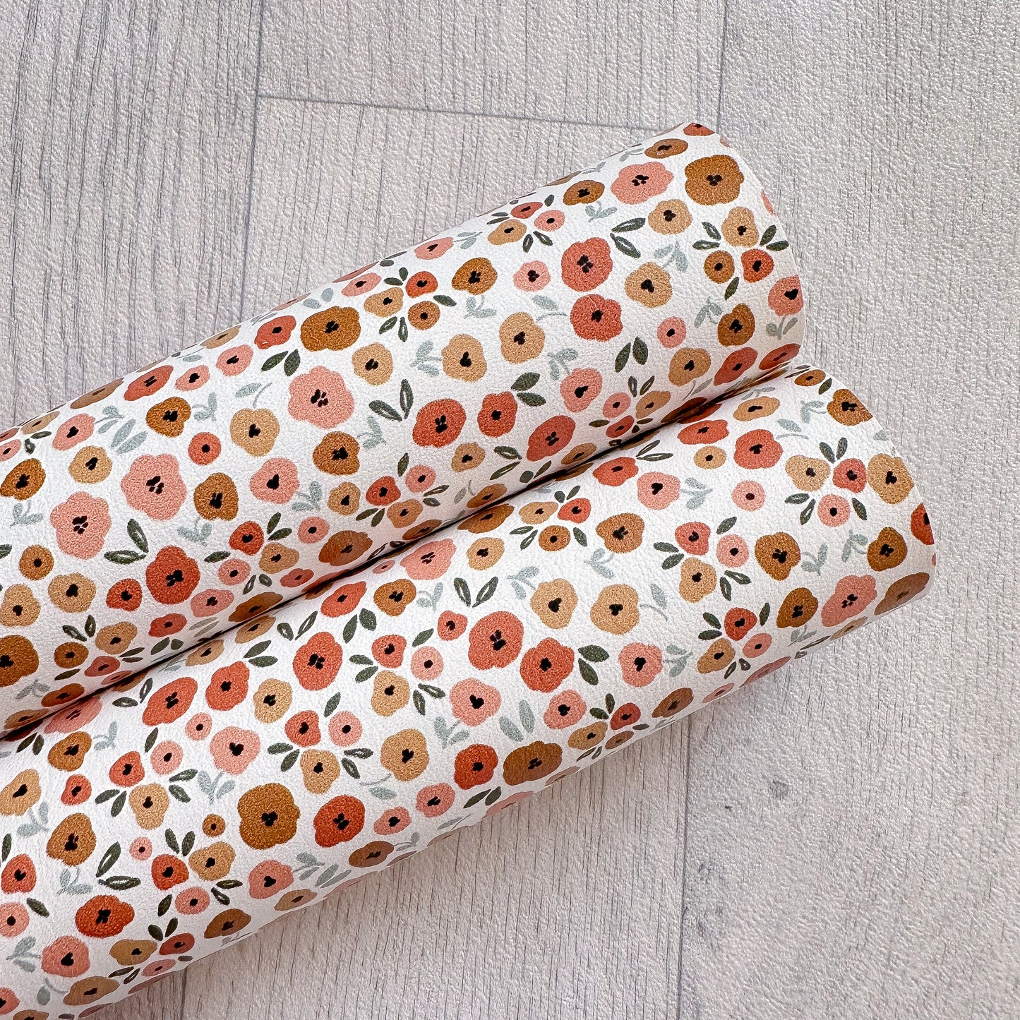 Fall Blossom Faux Leather Sheet