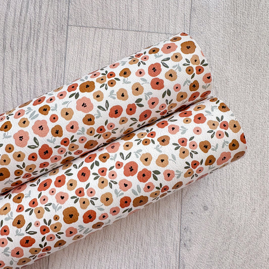 Fall Blossom Faux Leather Sheet