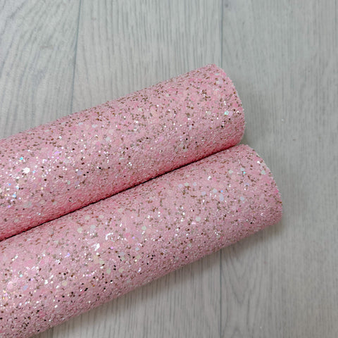 Gold Sprinkle Pink Chunky Glitter