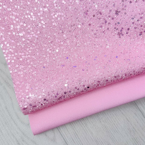 Pink Sugar Glitter & Suede Duo