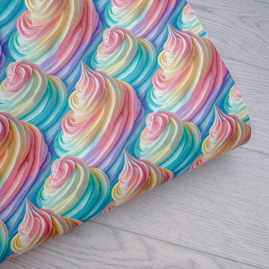 Pastel Ice Cream Swirl Leatherette