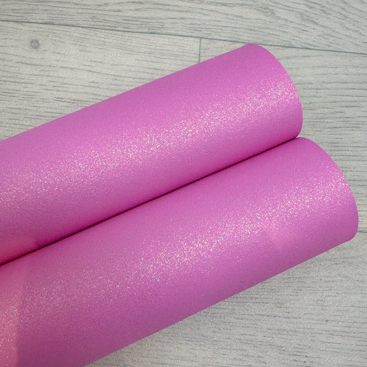 Glittery Suede Candy Pink