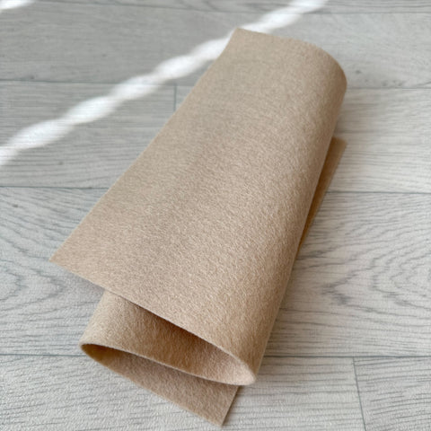 Latte 100% Merino Wool Felt