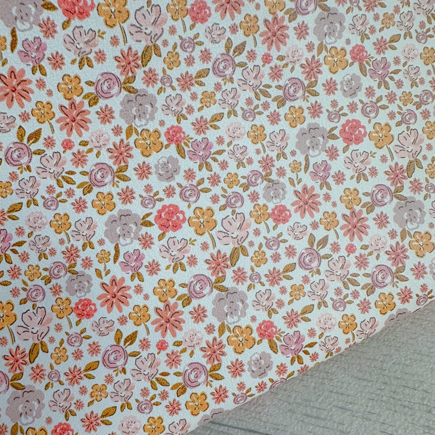 Blooming Boho Faux Leather Sheet