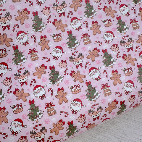 All the Festive Cuties Red Leatherette