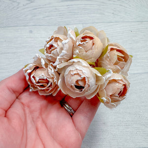 Silk Roses Nude Glitter