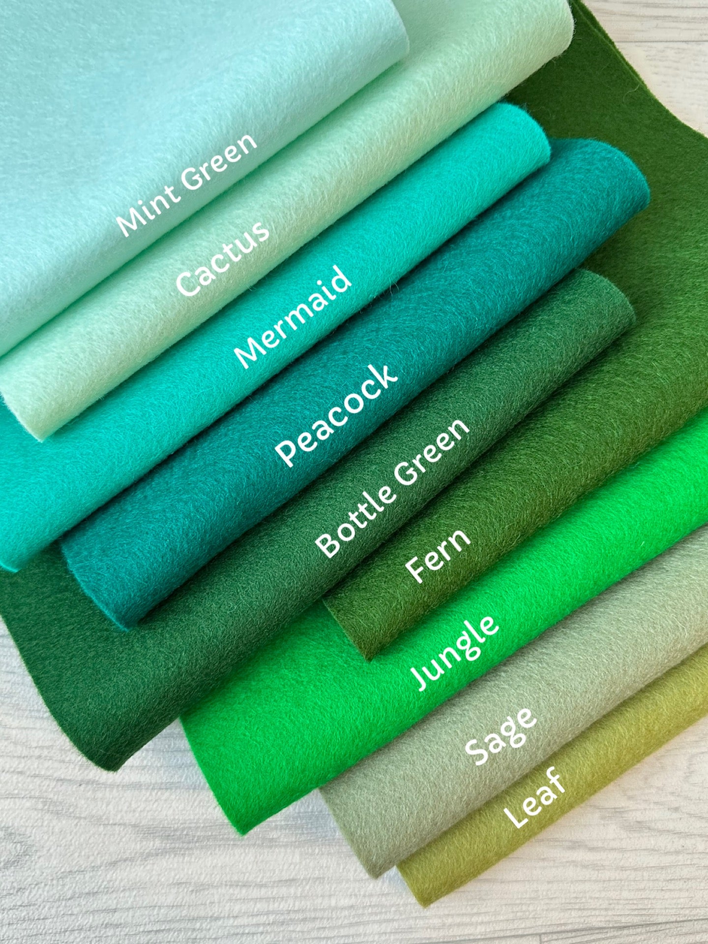 Mint Green 100% Merino Wool Felt