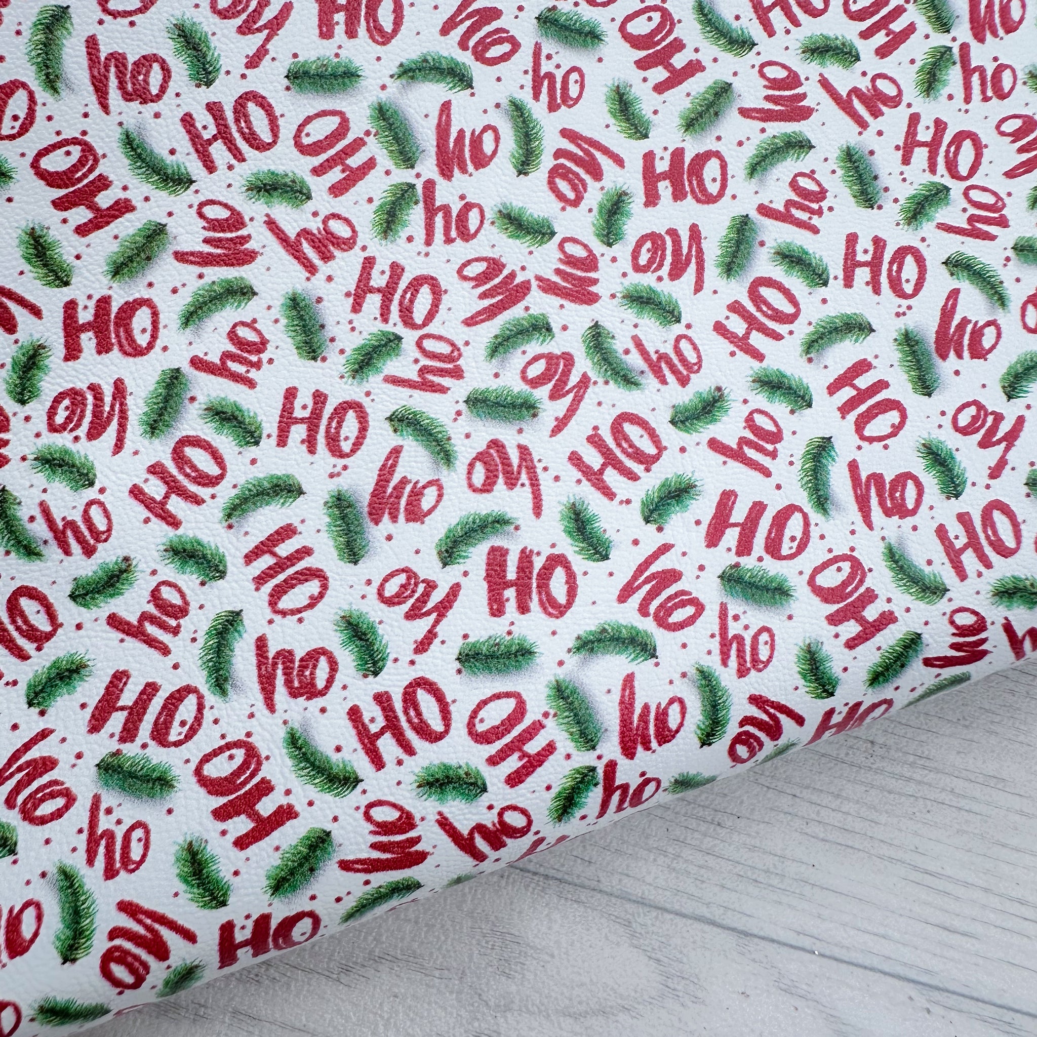 Ho Ho Ho Spruce Leatherette