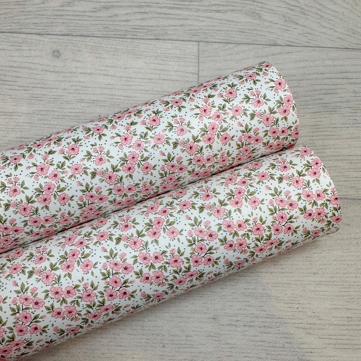 Pink Blooms Leatherette