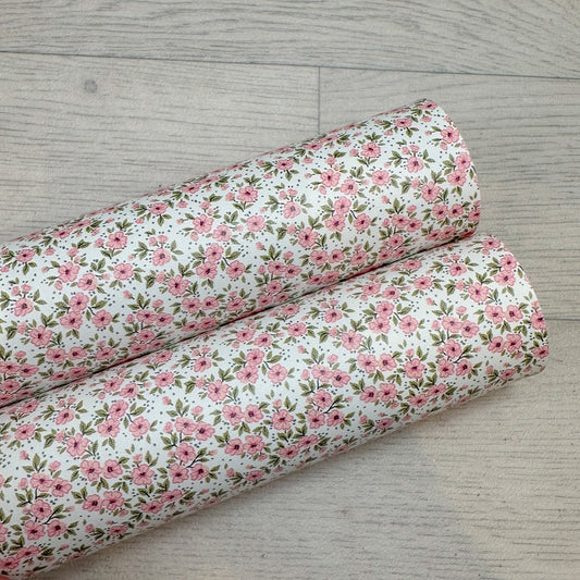 Pink Blooms Leatherette