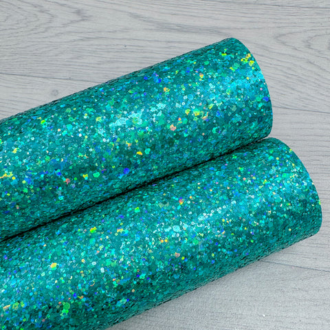 Teal Hologram Extra Chunky Glitter