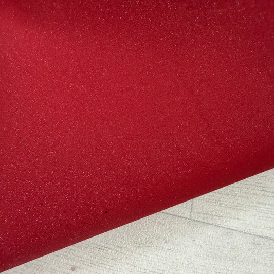 A4 Cranberry Suede Glitter Sheet