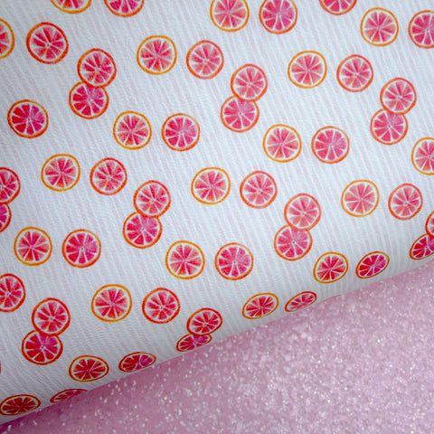 Duo Grapefruit Slices Glitter & Leather Sheets