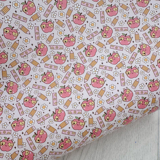 Teachers Apple Faux Leather Sheet